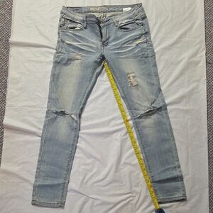 Machine Light Blue Distressed Women’s Jeans